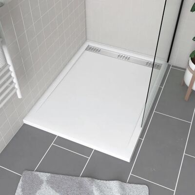 Aurlane FAC487 Bañera de ducha blanca - Acrílico reforzado, antideslizante, 90x120cm Aurlane FAC487 Bañera de ducha blanca - Acrílico reforzado, antideslizante, 90x120cm