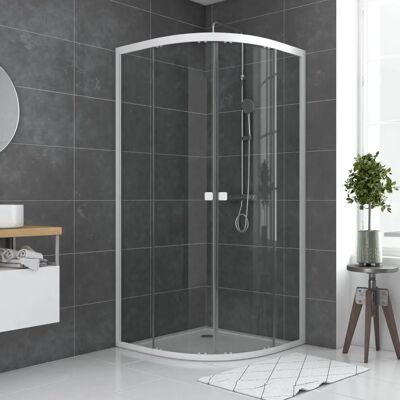 Aurlane Puerta de Ducha 90x90cm - Vidrio Transparente Aurlane Puerta de Ducha 90x90cm - Vidrio Transparente