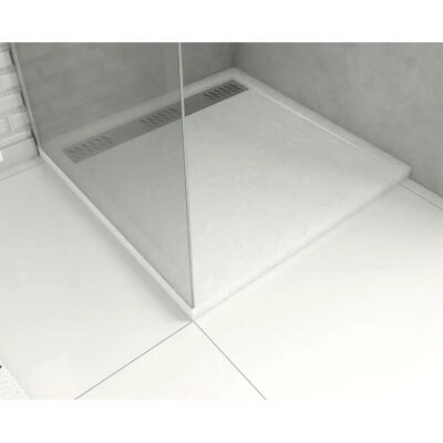 Aurlane 90x90 Vasca Doccia - Acrilico Rinforzato, Antiscivolo, Scarico Lineare Aurlane 90x90 Vasca Doccia - Acrilico Rinforzato, Antiscivolo, Scarico Lineare
