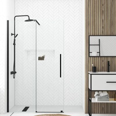 Aurlane Modelo FAC508 Mampara de Ducha Negro Mate Aurlane Modelo FAC508 Mampara de Ducha Negro Mate