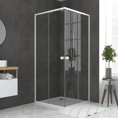 Aurlane PACF031 Porte de douche extensible blanche - Type de douche - Publicité Aurlane PACF031 Porte de douche extensible blanche - Type de douche - Publicité