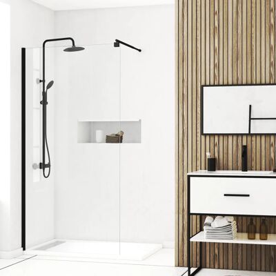 Aurlane FAC637 Mampara de ducha negra reversible Aurlane FAC637 Mampara de ducha negra reversible