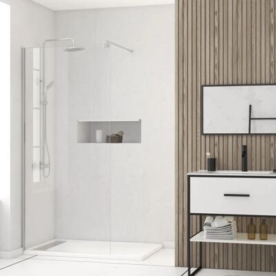 Aurlane FAC656 Paroi de douche - Transparent - Publicité Aurlane FAC656 Paroi de douche - Transparent - Publicité