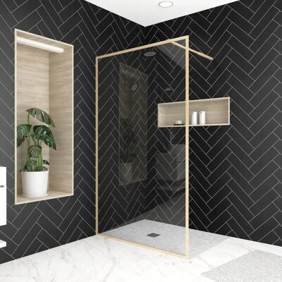 Panel de Ducha Oro Cepillado 120x200cm - Diseño Moderno Panel de Ducha Oro Cepillado 120x200cm - Diseño Moderno