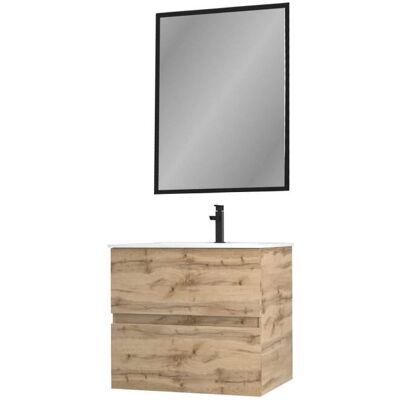 Aurlane Mueble de Baño Timber - Roble Natural, 60x54 cm - Cierre suave Aurlane Mueble de Baño Timber - Roble Natural, 60x54 cm - Cierre suave