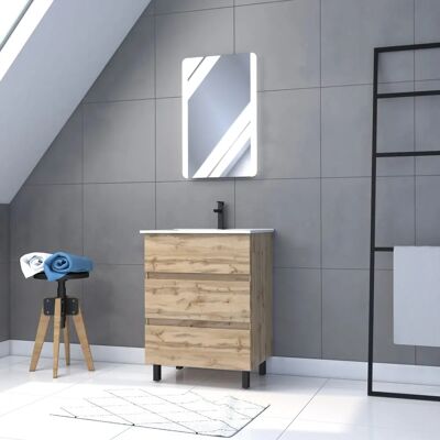 Aurlane Modelo PACM226 - Conjunto de Baño Roble - 60cm Aurlane Modelo PACM226 - Conjunto de Baño Roble - 60cm