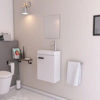 Aurlane LAV664 Armoire de salle de bain blanche - Publicité Aurlane LAV664 Armoire de salle de bain blanche - Publicité