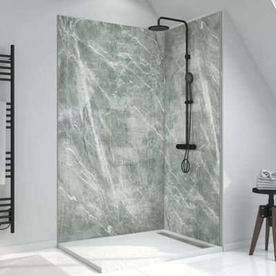 Aurlane FAC691 Mampara de ducha - Panel de piedra verde 120x210cm Aurlane FAC691 Mampara de ducha - Panel de piedra verde 120x210cm
