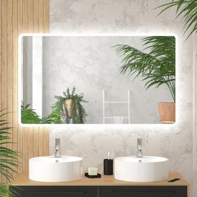 Aurlane MIR042 Wandspiegel - Omkeerbare LED 50x50cm - Frans Design Aurlane MIR042 Wandspiegel - Omkeerbare LED 50x50cm - Frans Design