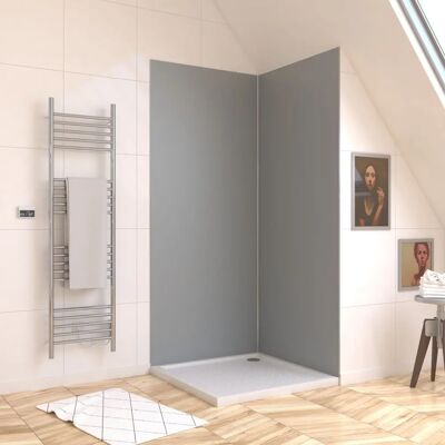 Aurlane FAC706 Enceinte de douche - Argent - 90x210 cm - Publicité Aurlane FAC706 Enceinte de douche - Argent - 90x210 cm - Publicité