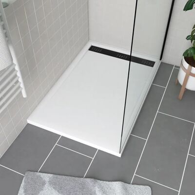Aurlane Receptor de Ducha FAC708 Negro y Blanco - 120x80cm Aurlane Receptor de Ducha FAC708 Negro y Blanco - 120x80cm