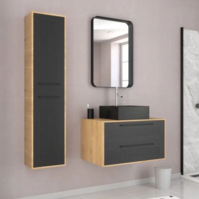 Conjunto de Muebles de Baño Uby 80 de Aurlane - Diseño Industrial Moderno Conjunto de Muebles de Baño Uby 80 de Aurlane - Diseño Industrial Moderno
