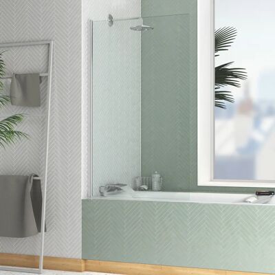 Pantalla de bañera Aurlane FAC736 - Sin Marco, Vidrio Templado, Reversible Pantalla de bañera Aurlane FAC736 - Sin Marco, Vidrio Templado, Reversible