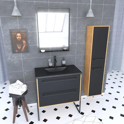 Conjunto de Muebles de Baño Aurlane PACM263 - Diseño Industrial Moderno Conjunto de Muebles de Baño Aurlane PACM263 - Diseño Industrial Moderno