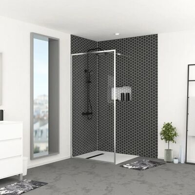 Aurlane FAC750 Mampara de Ducha - 6mm Vidrio, Cromo Aurlane FAC750 Mampara de Ducha - 6mm Vidrio, Cromo