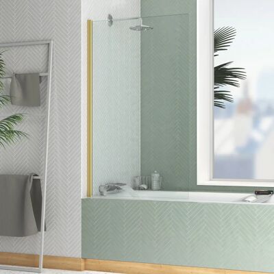 Ecran de baignoire Aurlane Fac797 - Chrome, 70x120cm, Pliable 180° - Publicité Ecran de baignoire Aurlane Fac797 - Chrome, 70x120cm, Pliable 180° - Publicité