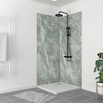 Aurlane PACP251 Mampara de Ducha - Ice Green - 90x210 Aurlane PACP251 Mampara de Ducha - Ice Green - 90x210