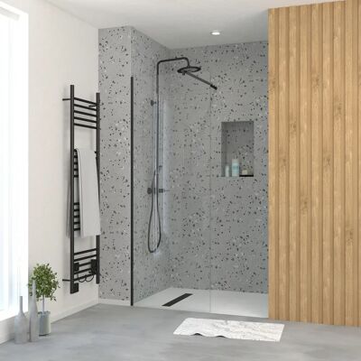 Aurlane FAC906 Paroi de Douche Noire - 70x195 cm, Verre Trempé - Publicité Aurlane FAC906 Paroi de Douche Noire - 70x195 cm, Verre Trempé - Publicité