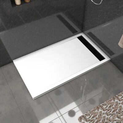 Aurlane Bandeja de Ducha Blanca y Cromada - Ducha Aurlane Bandeja de Ducha Blanca y Cromada - Ducha