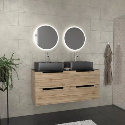 Aurlane PACM486 Armario de baño Roble - Mueble de baño Aurlane PACM486 Armario de baño Roble - Mueble de baño