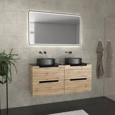 Aurlane Pacm594 Armario de baño negro - Suspensión, 120cm Aurlane Pacm594 Armario de baño negro - Suspensión, 120cm