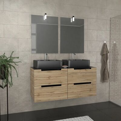 Aurlane Pacm597 Armario de almacenamiento de baño - Diseño moderno negro Aurlane Pacm597 Armario de almacenamiento de baño - Diseño moderno negro