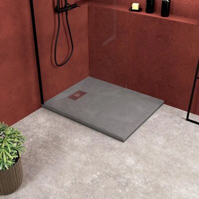 Aurlane PACR121 Plato de ducha gris efecto piedra - Ducha Aurlane PACR121 Plato de ducha gris efecto piedra - Ducha