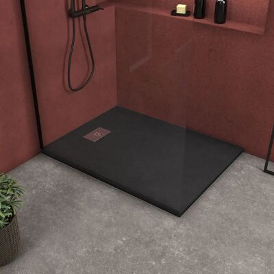 Aurlane PACR127 Plato de ducha efecto piedra negro - Plato de ducha Aurlane PACR127 Plato de ducha efecto piedra negro - Plato de ducha