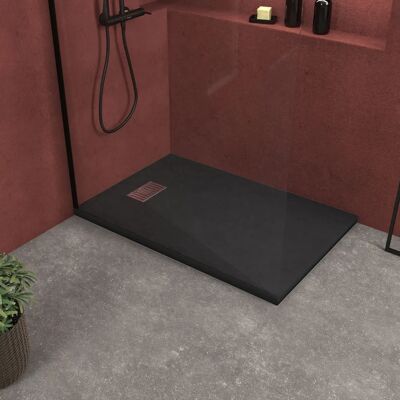 Aurlane Plato de Ducha Efecto Piedra Negro - Plato de Ducha Aurlane Plato de Ducha Efecto Piedra Negro - Plato de Ducha