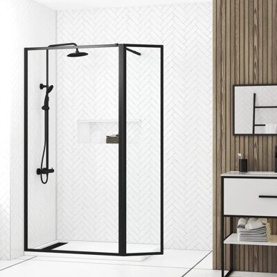 Aurlane Modèle FAC937 - Paroi de Douche Réversible - 100+40x200cm - Publicité Aurlane Modèle FAC937 - Paroi de Douche Réversible - 100+40x200cm - Publicité