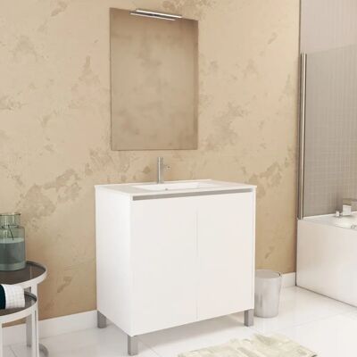 Aurlane PACM621 Armario de baño - Moderno, Lacado Blanco, Puertas Soft-Close Aurlane PACM621 Armario de baño - Moderno, Lacado Blanco, Puertas Soft-Close