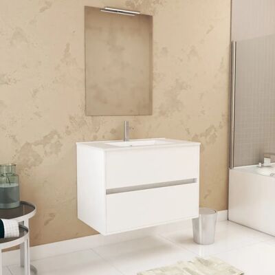 Aurlane PACM625 Armario de almacenamiento para baño blanco - 2 cajones Aurlane PACM625 Armario de almacenamiento para baño blanco - 2 cajones