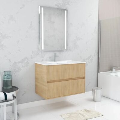 Aurlane PACM628 Armario de Baño Moderno Suspenso - 2 Cajones, Luz LED Aurlane PACM628 Armario de Baño Moderno Suspenso - 2 Cajones, Luz LED