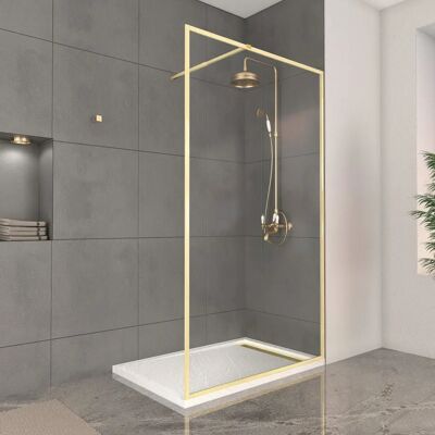 Aurlane PACF414 - Mampara de ducha italiana elegante - 120x200cm Aurlane PACF414 - Mampara de ducha italiana elegante - 120x200cm