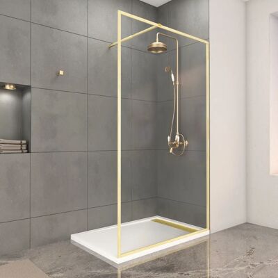 Aurlane PACF421 Mampara de ducha oro cepillado - Shower cabin Aurlane PACF421 Mampara de ducha oro cepillado - Shower cabin