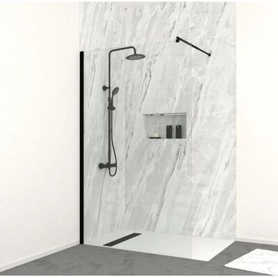 Aurlane PACF341 Mampara de ducha - Vidrio templado 8mm - 120cm x 200cm Aurlane PACF341 Mampara de ducha - Vidrio templado 8mm - 120cm x 200cm