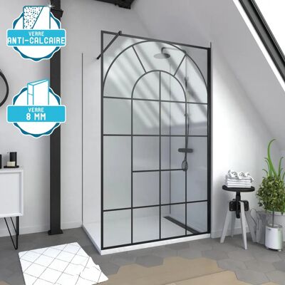 Aurlane FAC951 Paroi de douche - Moderne, verre trempé 8mm, anti-calcaire - Publicité Aurlane FAC951 Paroi de douche - Moderne, verre trempé 8mm, anti-calcaire - Publicité