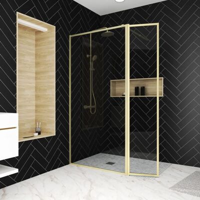 Aurlane FAC962 Mampara de Ducha - Panel y Deflector 40cm - Diseño Moderno Aurlane FAC962 Mampara de Ducha - Panel y Deflector 40cm - Diseño Moderno