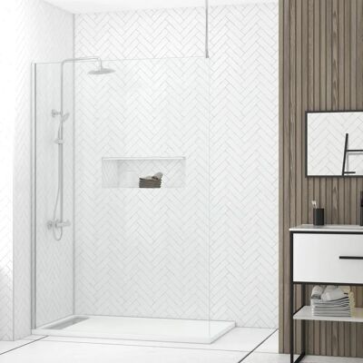 Aurlane 140x200cm Mampara de Ducha Transparente - Reversible Aurlane 140x200cm Mampara de Ducha Transparente - Reversible