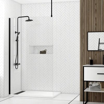 Aurlane Mampara de Ducha Negra 120x200cm - Diseño Moderno Aurlane Mampara de Ducha Negra 120x200cm - Diseño Moderno