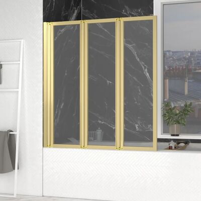 Aurlane FAC968 Enclos de Douche Pliable 3 Panneaux - Verre Trempé - Publicité Aurlane FAC968 Enclos de Douche Pliable 3 Panneaux - Verre Trempé - Publicité