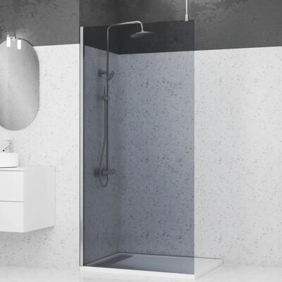 Mampara de Ducha Ahumada Aurlane 100x200cm - Reversible Mampara de Ducha Ahumada Aurlane 100x200cm - Reversible