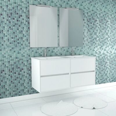 Aurlane PACM637 Armario de almacenamiento de baño - Moderno, Blanco, 4 Cajones Aurlane PACM637 Armario de almacenamiento de baño - Moderno, Blanco, 4 Cajones