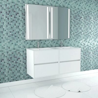 Aurlane PACM638 Gabinete de baño blanco - Diseño moderno Aurlane PACM638 Gabinete de baño blanco - Diseño moderno
