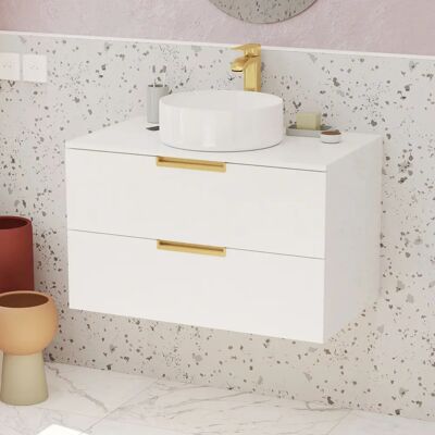 Aurlane PACM675 Armoire de bain - Or et Blanc - Design moderne - Publicité Aurlane PACM675 Armoire de bain - Or et Blanc - Design moderne - Publicité