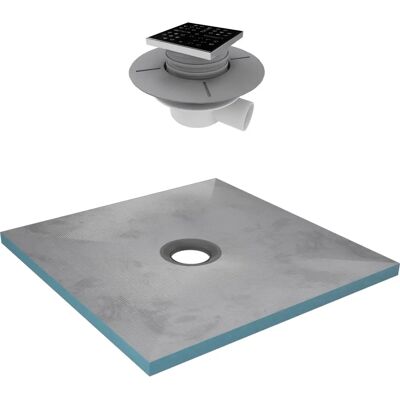 Aurlane Plateforme de Douche Noire - 90x90 cm - Publicité Aurlane Plateforme de Douche Noire - 90x90 cm - Publicité
