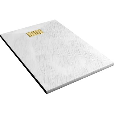 Aurlane PACR206 Plato de ducha blanco - Resistente a impactos, 80x120cm Aurlane PACR206 Plato de ducha blanco - Resistente a impactos, 80x120cm