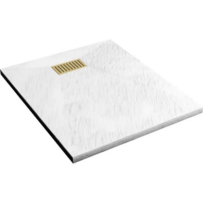 Aurlane PACR190 Bandeja de ducha blanca - Resistente a impactos, 80x100 cm Aurlane PACR190 Bandeja de ducha blanca - Resistente a impactos, 80x100 cm