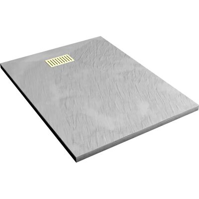 Aurlane Bañera de ducha gris - Resistente, Antideslizante, 90x120cm Aurlane Bañera de ducha gris - Resistente, Antideslizante, 90x120cm