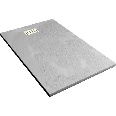 Aurlane PACR198 Plato de Ducha - Efecto Piedra - Resistente a Impactos - 90x140cm Aurlane PACR198 Plato de Ducha - Efecto Piedra - Resistente a Impactos - 90x140cm